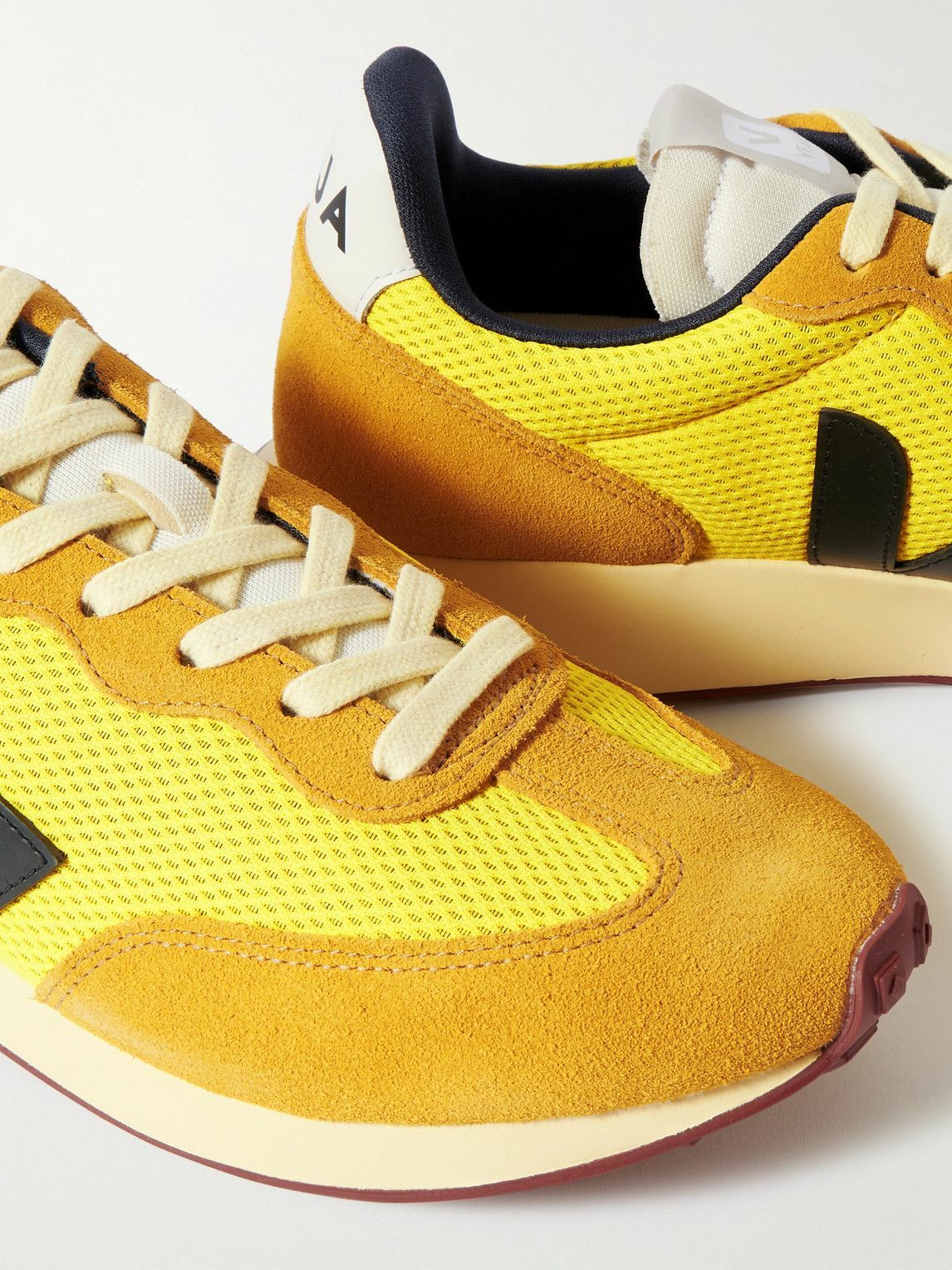 Veja - Rio Branco Leather-Trimmed Alveomesh and Suede
