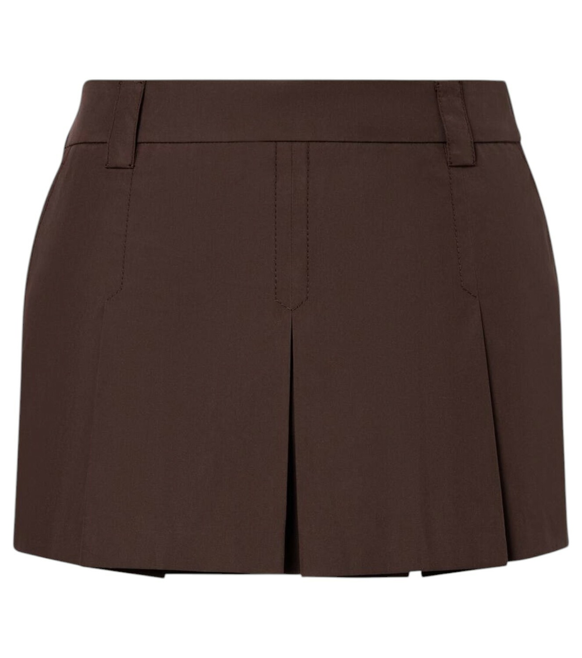 ミニスカート Miu Miu Dark Grey Silk Blend Mini Skirt Miu Miu Dark Grey Silk Blend Mini Skirt | italist
