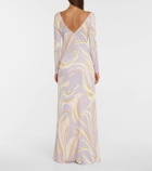 Pucci Printed silk-blend dress