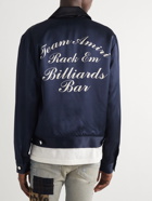 AMIRI - Billiards Printed Satin Jacket - Blue