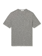 MR P. - Mélange Cotton and Linen-Blend T-Shirt - Black