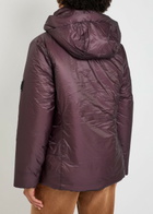 Rains Torna Hooded Padded Nylon Jacket Burgundy