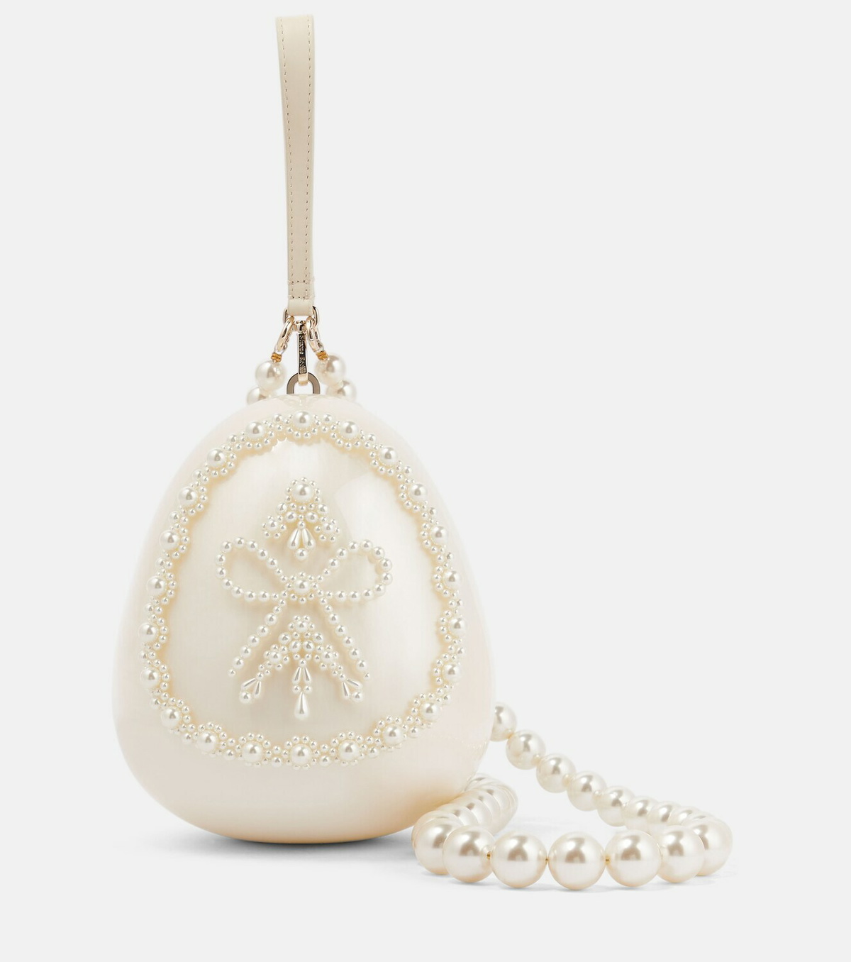 ショルダーバッグ・ポシェット Micro Egg Crossbody - Simone Rocha - Synthetic - White Micro Pearly Egg Crossbody Bag | Neiman Marcus