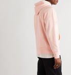 Champion - Logo-Embroidered Fleece-Back Cotton-Blend Jersey Hoodie - Pink