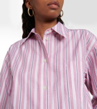 Victoria Beckham - Oversized striped cotton poplin shirt