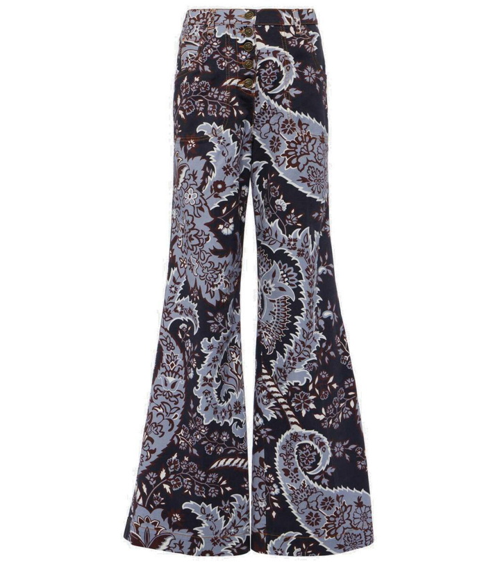 Photo: Etro Paisley high-rise flared jeans