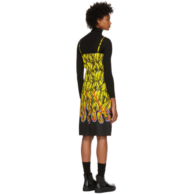 Prada Multicolor Banana Strappy Short Dress Prada