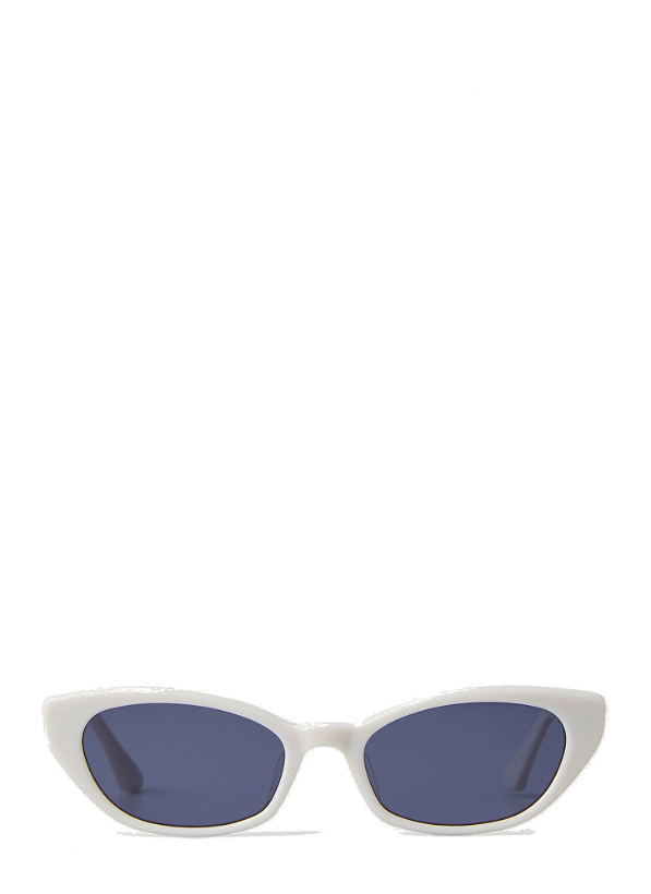 Photo: Pesh Cat Eye Sunglasses in White