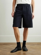 The Row - Eston Wide-Leg Cotton-Jersey Shorts - Blue
