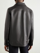 Loro Piana - Evandro Full Grain Leather Overshirt - Brown