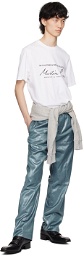 Martine Rose Blue Slim-Fit Trousers