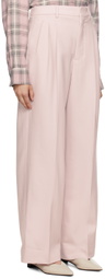 AMI Paris Pink Pleated Trousers
