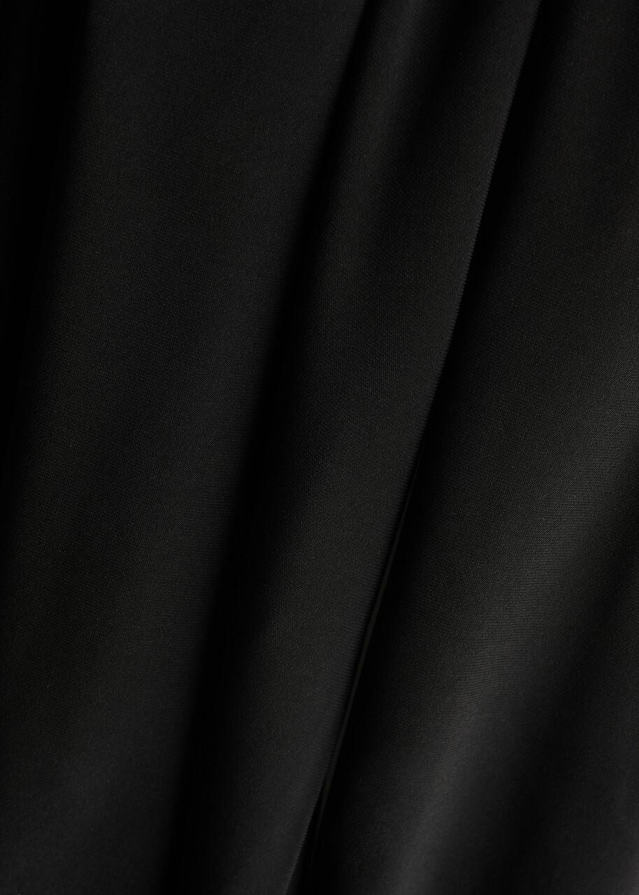 Norma Kamali Turtleneck Stretch-jersey top Black