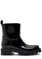 Moncler Kickstream Logo-appliquéd Rain Boots Black