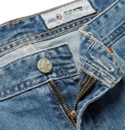 AG Jeans - Tellis Slim-Fit Distressed Stretch-Denim Jeans - Blue