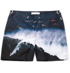 Orlebar Brown - Bulldog Mid-Length Printed Swim Shorts - Men - Navy