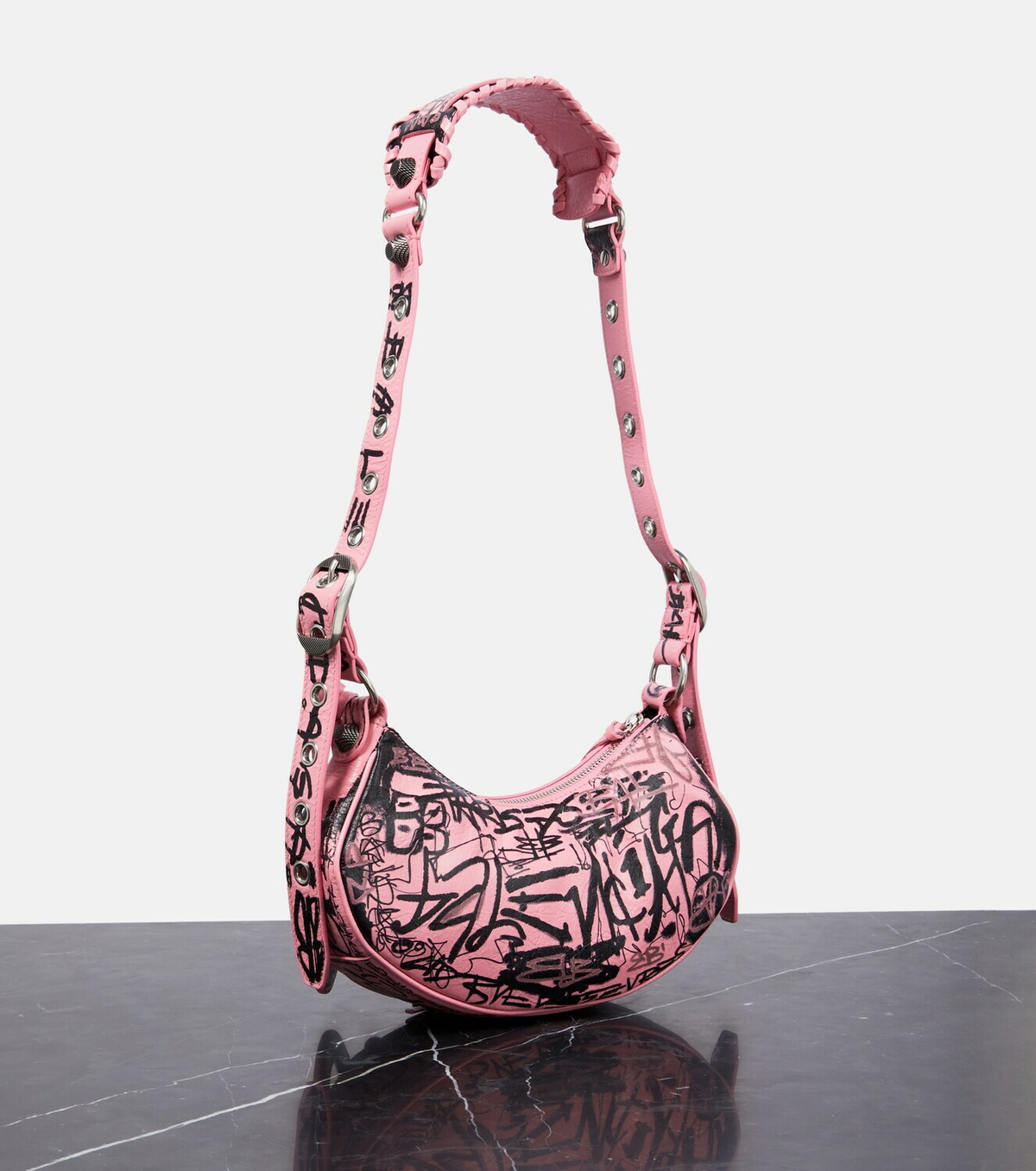 Balenciaga - Le Cagole Mini leather shoulder bag Balenciaga