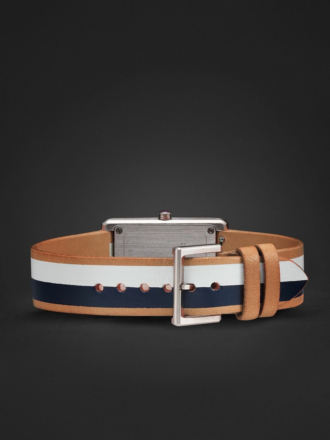 laCalifornienne - Daybreak 24mm Stainless Steel and Leather Watch, Ref. No. DB-14