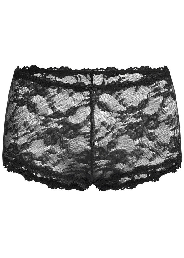Photo: Skims Stretch-lace boy Short Dark Grey