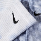 Nike Men's Tie-Dye Sock - 2 Pack in Multi