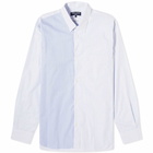 Comme des Garçons Homme Men's Multi Stripe Shirt in White/Sax/Navy