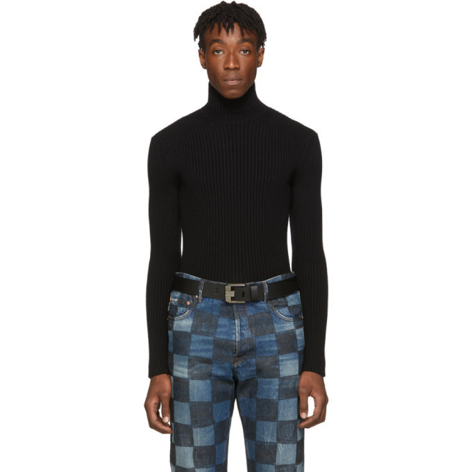 Photo: Balenciaga Black Cashmere Ribbed Turtleneck