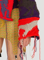 Pony Patchwork Knit Sweater in Multicolour