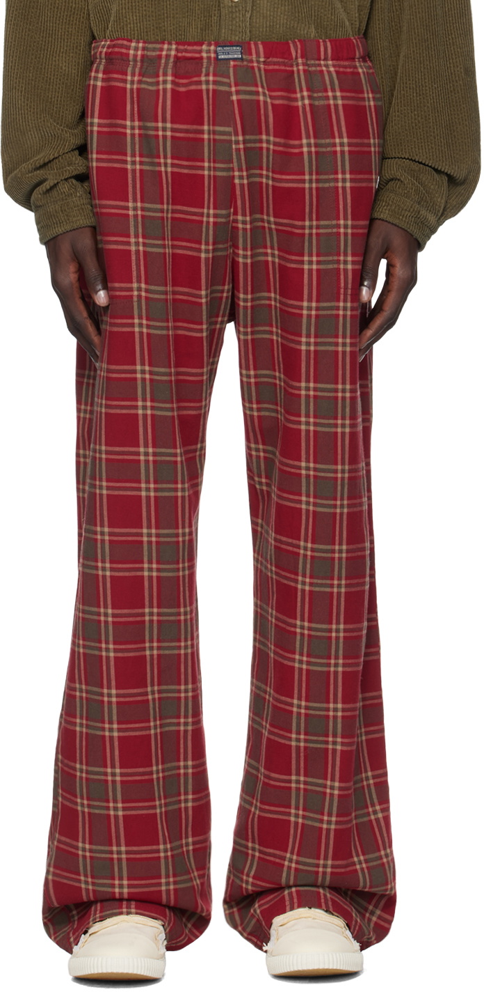 ERL Red Plaid PJ Lounge Pants ERL