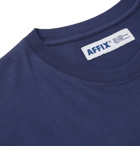AFFIX - Logo-Print Cotton-Jersey T-Shirt - Navy