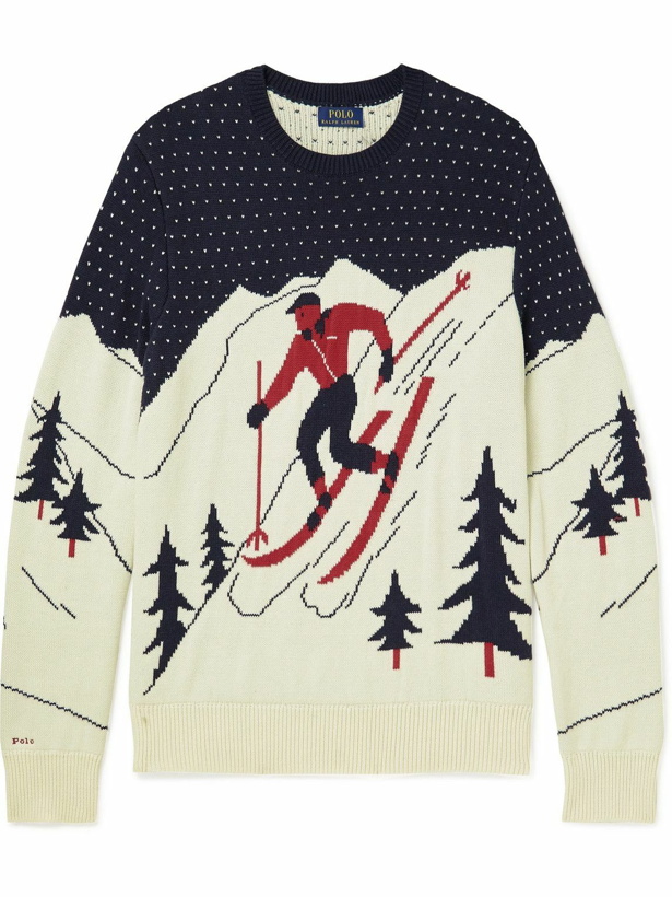 Photo: Polo Ralph Lauren - Intarsia Cotton Sweater - Multi