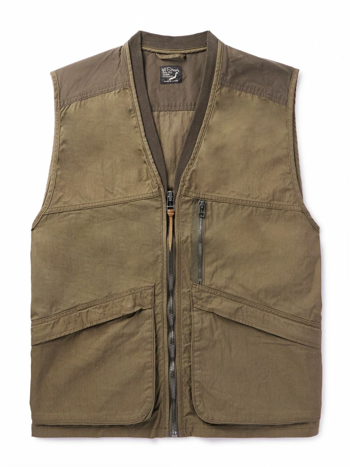 OrSlow - Cotton-Blend Twill Gilet - Green orSlow