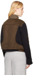 TheOpen Product Khaki Circular Bomber Jacket