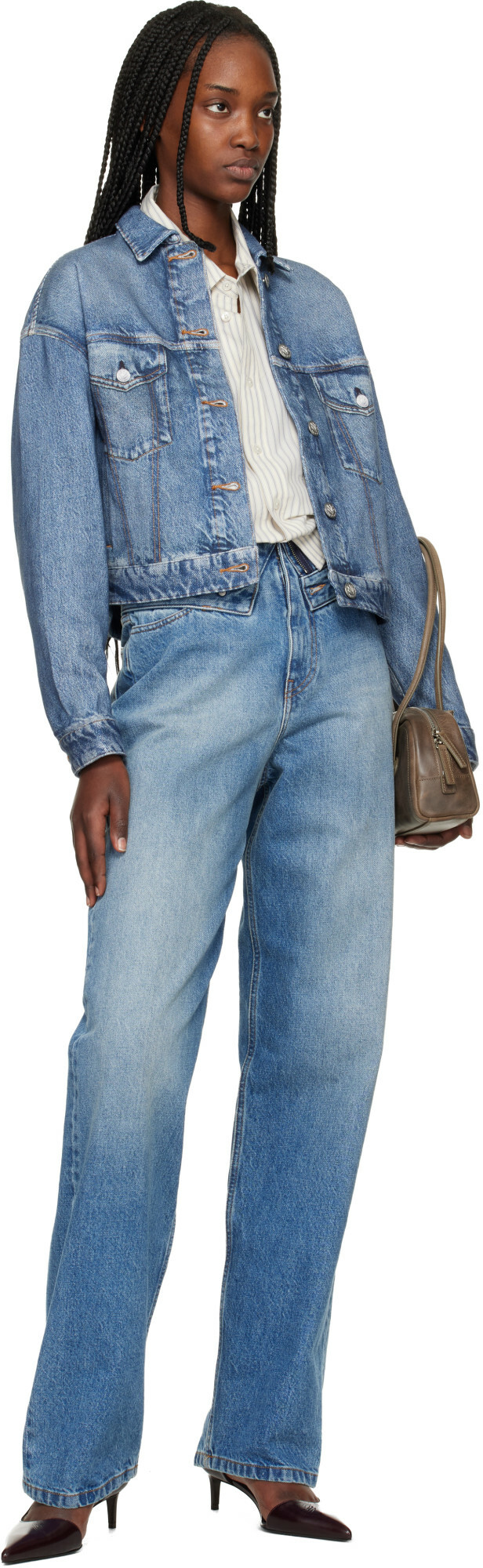 rag & bone Blue Miramar Trucker Jacket