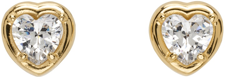Photo: Hatton Labs Gold Heart Stud Earrings