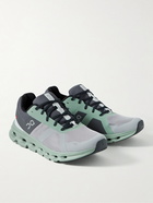 ON - Cloudrunner Rubber-Trimmed Mesh Running Sneakers - Gray