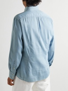 Brunello Cucinelli - Button-Down Collar Denim Shirt - Blue