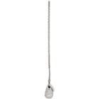 Dolce and Gabbana Silver Satin Crystal Micro Sicily Bag