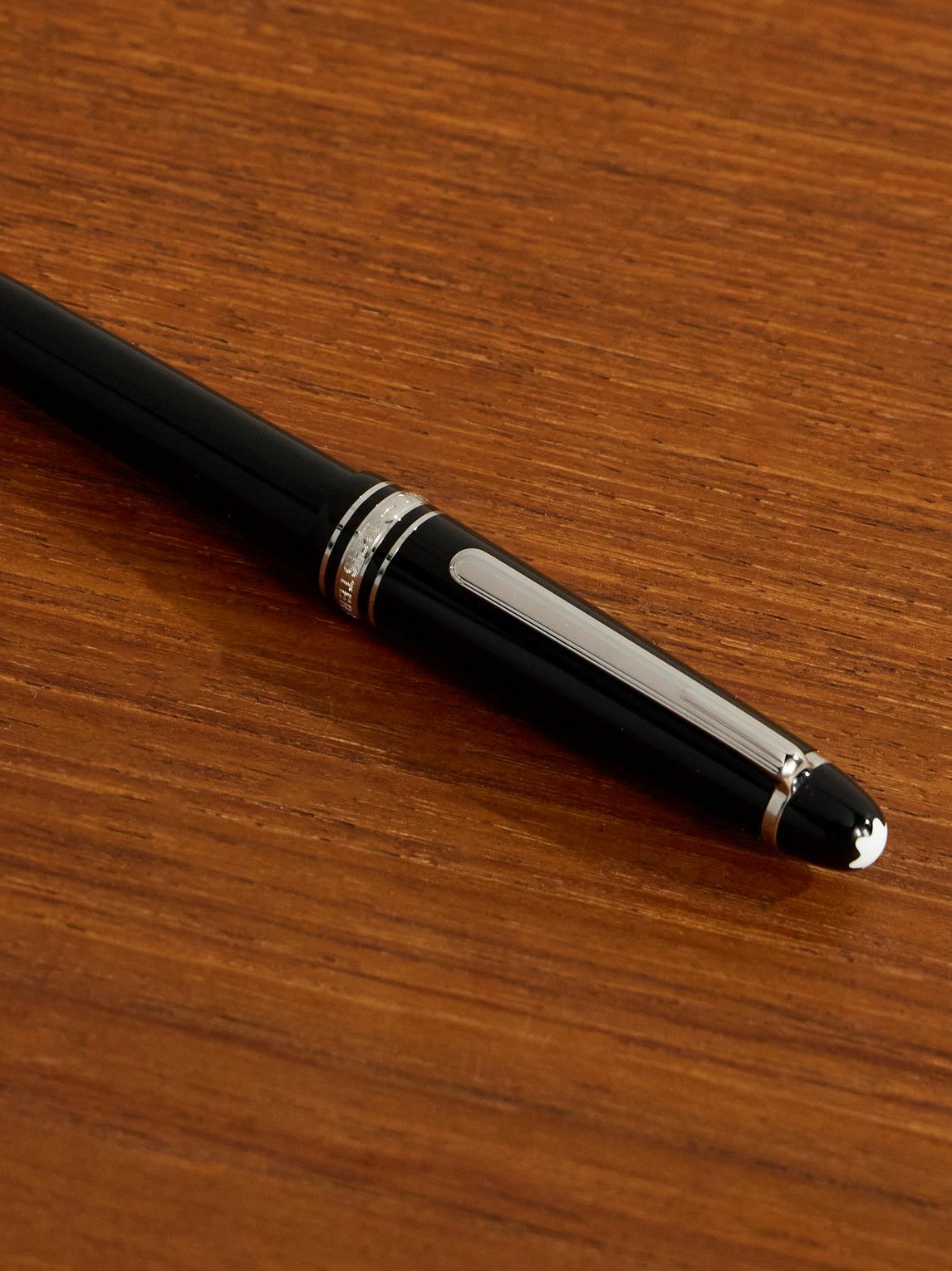 Montblanc - Meisterstück Platinum-Plated and Resin Ballpoint Pen