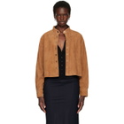 Nour Hammour Tan Lucien Suede Jacket