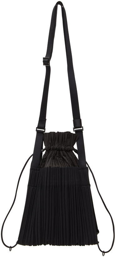 Photo: Pleats Please Issey Miyake Black Large Square Pleats Shoulder Bag