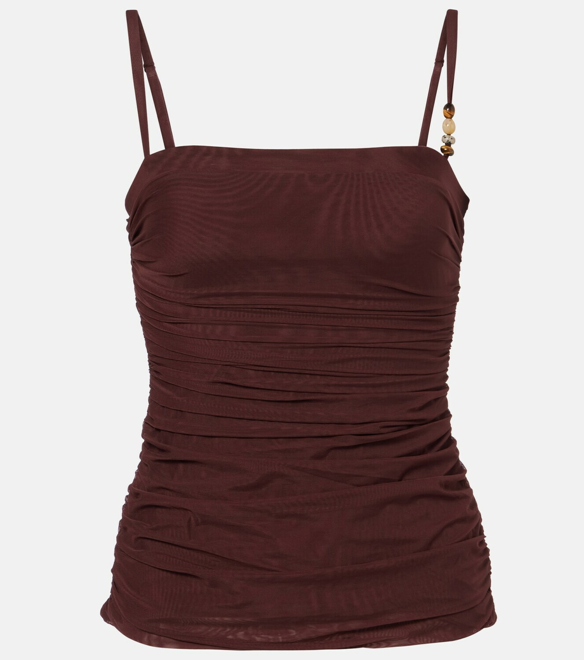 SIR Gathered jersey tank top
