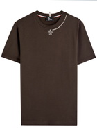 Moncler Grenoble Logo-appliquéd Cotton T-shirt Brown
