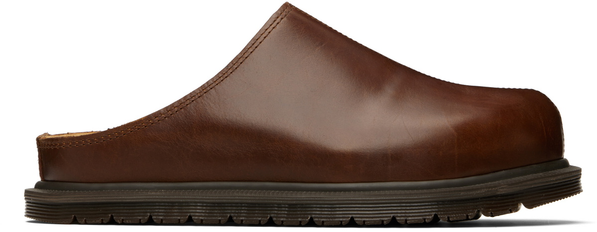 Dr. Martens Brown San Mule Slip-on Loafers