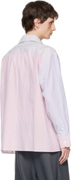 Charles Jeffrey LOVERBOY Multicolor Oversized Long Sleeve Knitted Patch Shirt