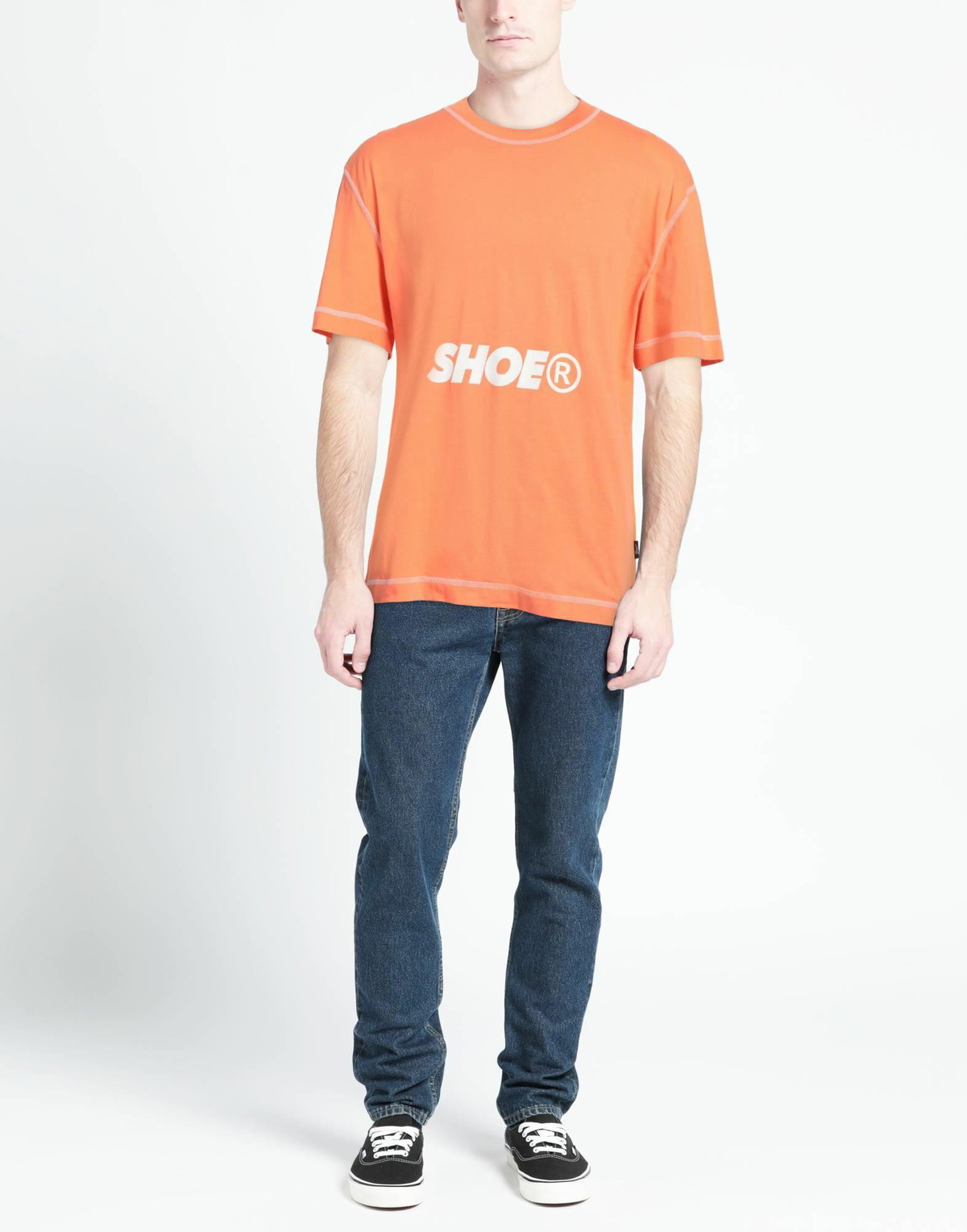 Shoe Mens T-shirt in Orange