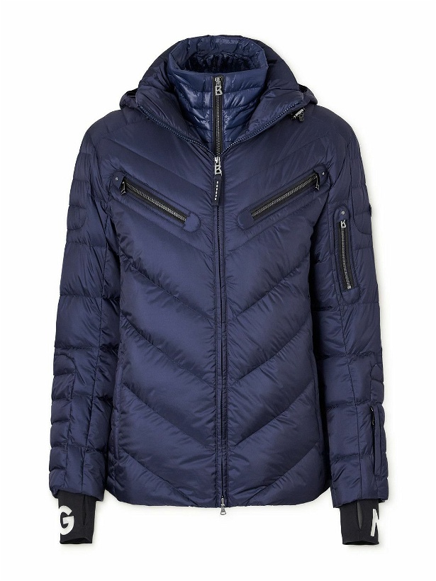 Photo: Bogner - Tino-D Quilted Shell Down Hooded Jacket - Blue