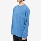 thisisneverthat Men's Long Sleeve L-Logo Pocket T-Shirt in Light Blue