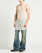 Rick Owens Mens Tank top Cream