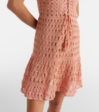 Anna Kosturova Jennifer crochet cotton minidress