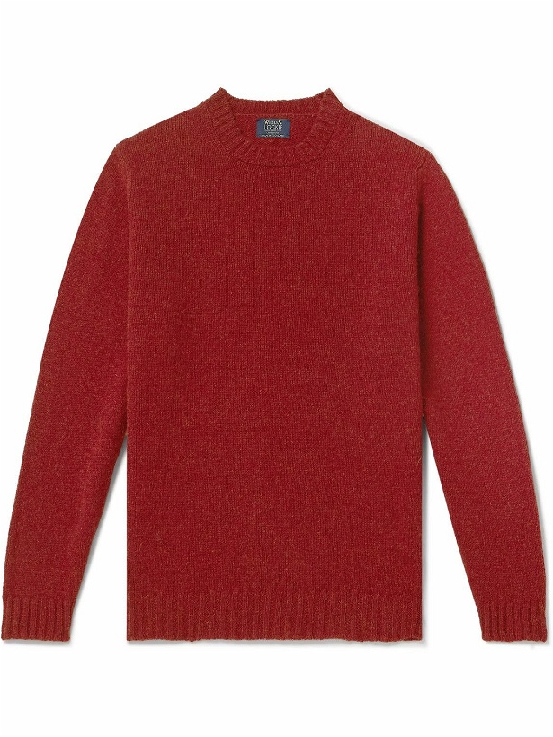 Photo: William Lockie - Shetland Wool Sweater - Red